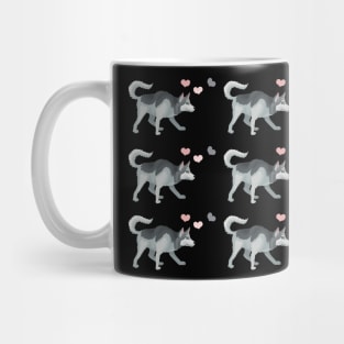 siberian husky dog pattern Mug